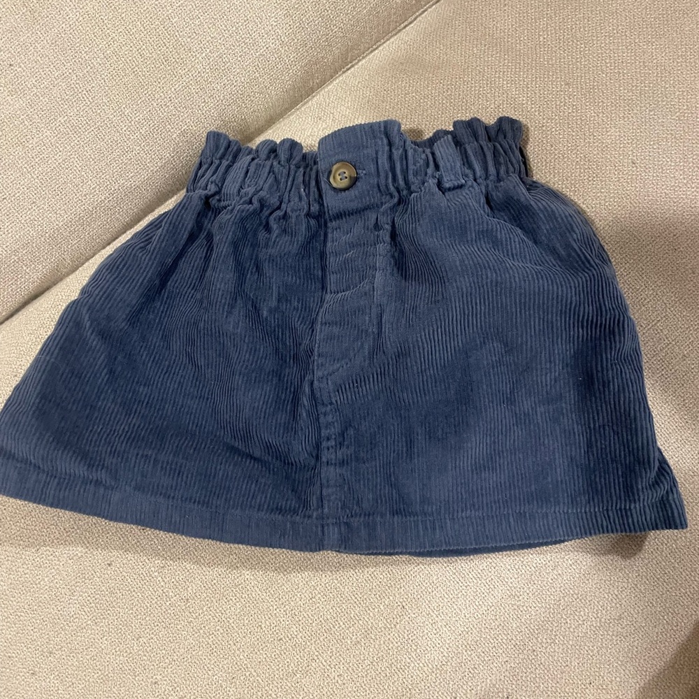 bella bliss Size 4 EUC Blue Corduroy Skirt